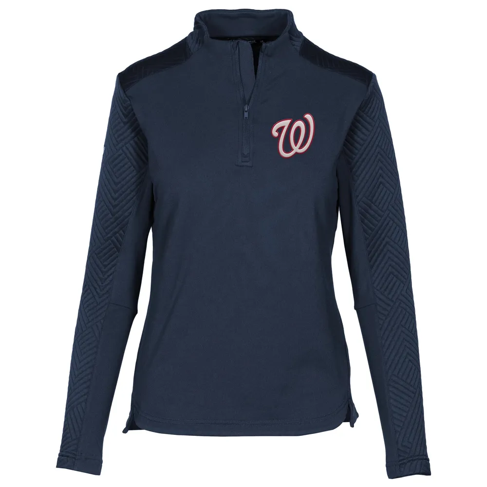 Women's Fanatics Branded White Washington Nationals Lightweight Fitted Long Sleeve T-Shirt