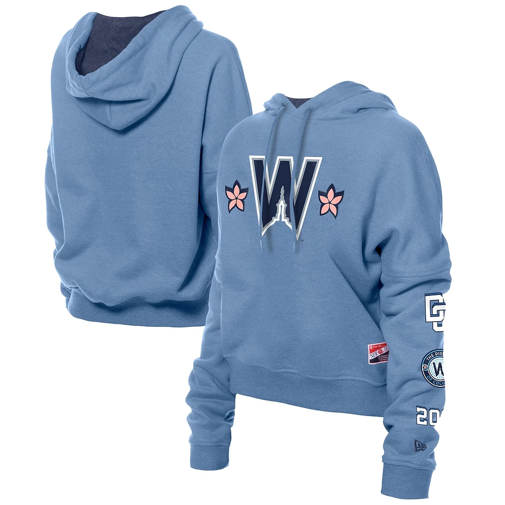 Sweat à capuche bleu New Era pour femme Washington Nationals 2025 City Connect