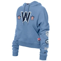 Sweat à capuche bleu New Era pour femme Washington Nationals 2025 City Connect