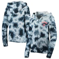 Lids Denver Broncos New Era Women's Tie Dye Fleece Full-Zip Hoodie - Navy