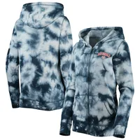 Lids Denver Broncos New Era Women's Tie Dye Fleece Full-Zip Hoodie - Navy