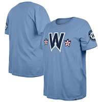 T-shirt New Era bleu poudre pour femme, City Connect, grande taille, Washington Nationals 2025