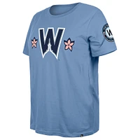 T-shirt New Era bleu poudre pour femme, City Connect, grande taille, Washington Nationals 2025