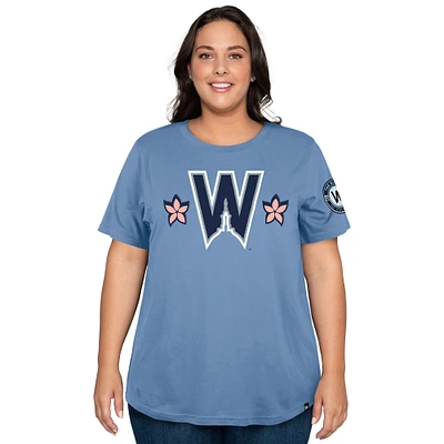 T-shirt New Era bleu poudre pour femme, City Connect, grande taille, Washington Nationals 2025