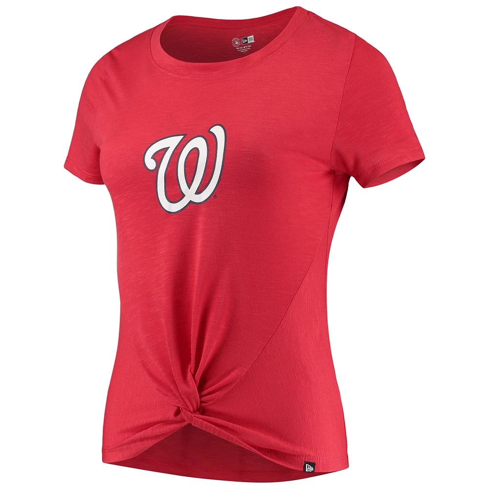 NWE WANATS ROUGE FEMME 2-HIT FRONT TWIST CREWNECK SS TEE TEELADRIB