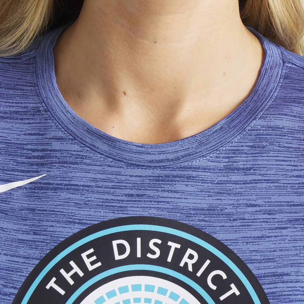 Women's Nike  Blue Washington Nationals 2025 City Connect Authentic Collection Velocity Performance T-Shirt