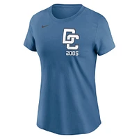 Women's Nike Blue Washington Nationals 2025 City Connect Wordmark T-Shirt