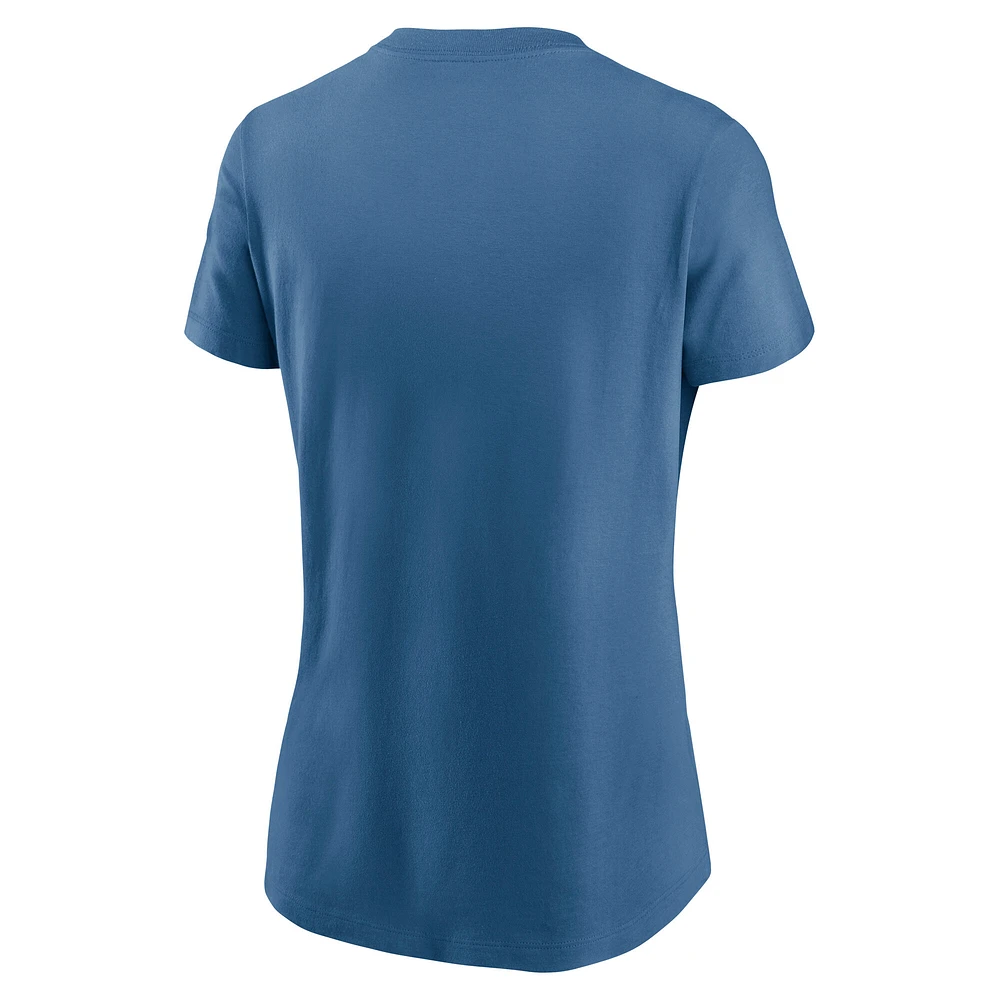 Women's Nike Blue Washington Nationals 2025 City Connect Wordmark T-Shirt