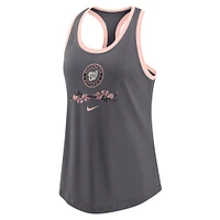 Women's Nike  Charcoal Washington Nationals City Connect Tri-Blend Tank Top