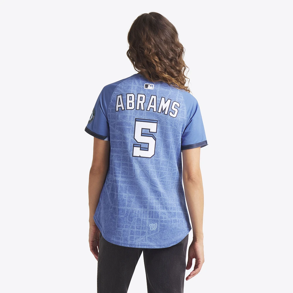 Women's Nike CJ Abrams Blue Washington Nationals 2025 City Connect Limited Jersey