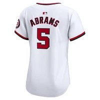 Women's Nike CJ Abrams White Washington Nationals Home Limited Player Jersey