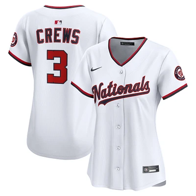 Maillot Nike Dylan Crews blanc pour femme, édition limitée, domicile des Washington Nationals