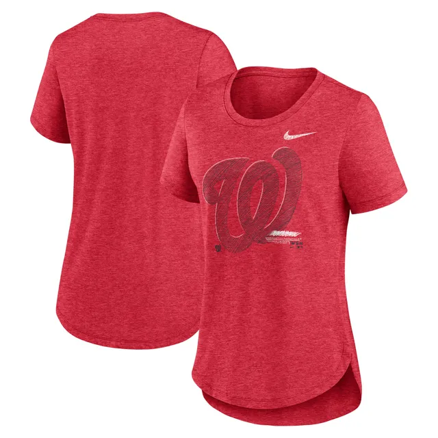 Lids Arizona Diamondbacks Nike Women's Tri-Blend Raglan 3/4-Sleeve T-Shirt  - Heathered Red