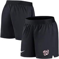 Short Performance Flex Vent Max Nike pour femme, bleu marine, Washington Nationals Authentic Collection