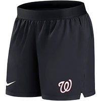 Short Performance Flex Vent Max Nike pour femme, bleu marine, Washington Nationals Authentic Collection