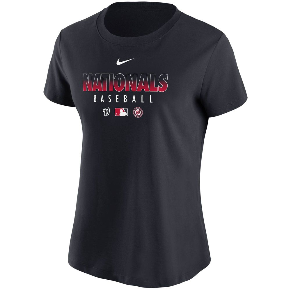 Nike Women's Nike Navy Washington Nationals Authentic Collection  Performance - T-Shirt