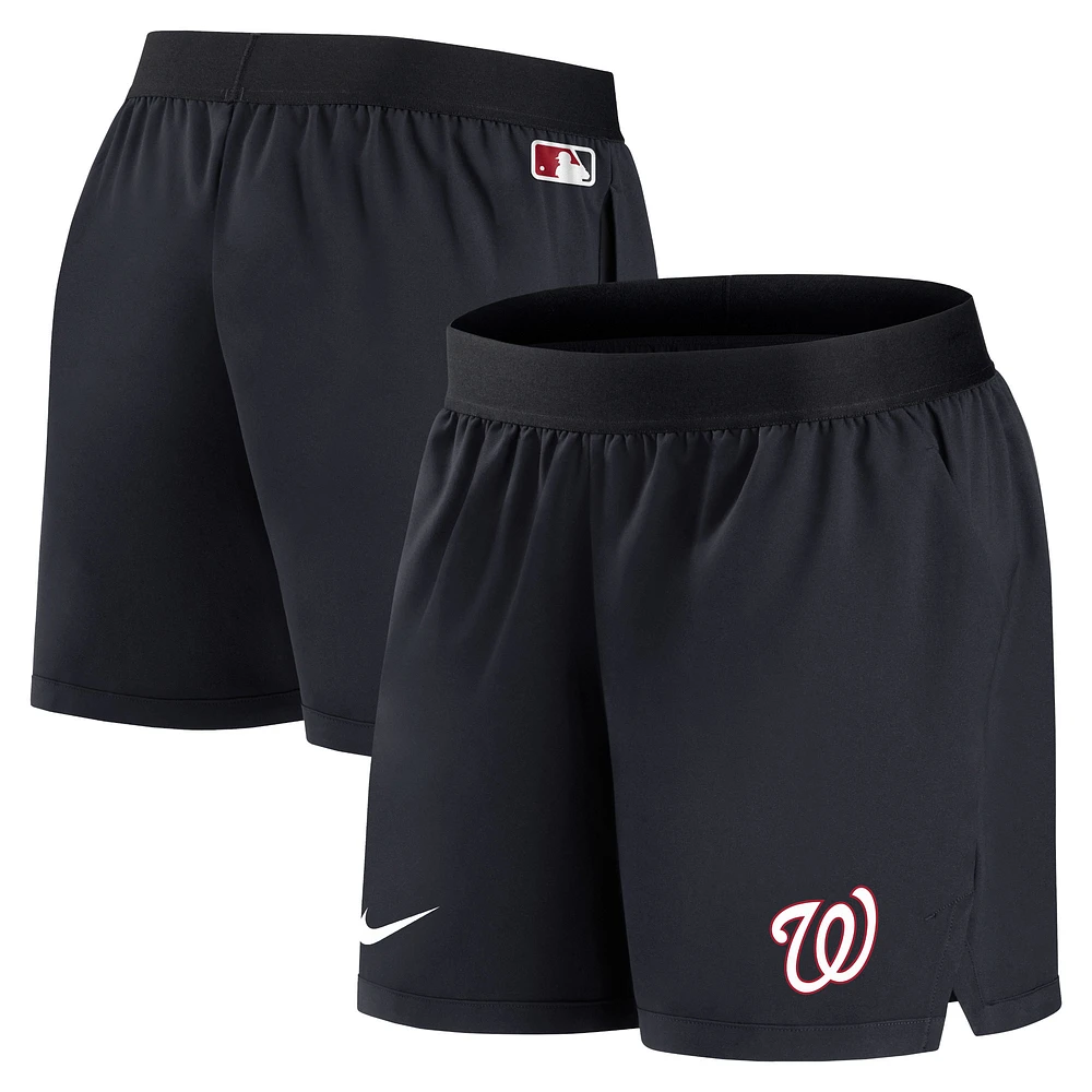 Short pour femme Nike Washington Nationals Authentic Collection Team Performance - Bleu marine