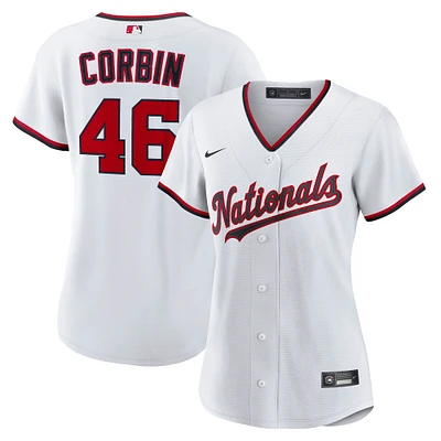 Maillot Nike Patrick Corbin blanc Washington Nationals Domicile 2.0 Réplique pour femme