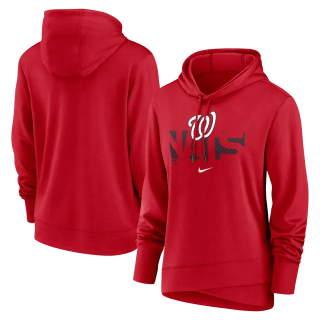 Men's Nike Red Washington Nationals Alternate Logo Club Pullover Hoodie Size: Large