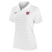 Women's Nike White Washington Nationals Authentic Collection Victory Performance Polo