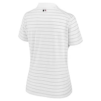 Polo Nike blanc pour femme de la collection Authentic Victory Performance des Washington Nationals