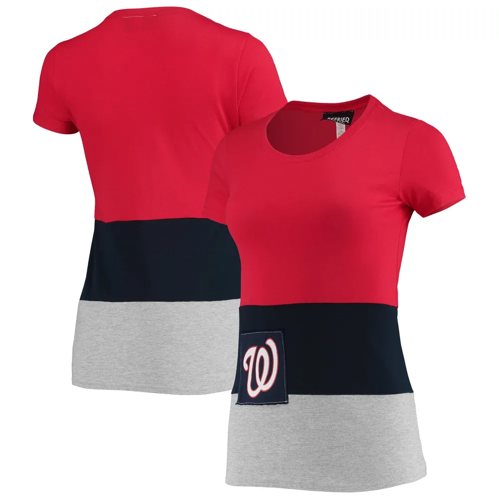 Lids Washington Nationals Refried Apparel Women's Sustainable Fitted  T-Shirt - Red