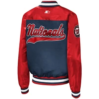 Veste Starter Navy Washington Nationals The Legend Full-Snap pour femme