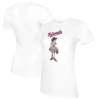 Lids Washington Nationals Tiny Turnip Women's Baseball Crossbats T-Shirt -  White