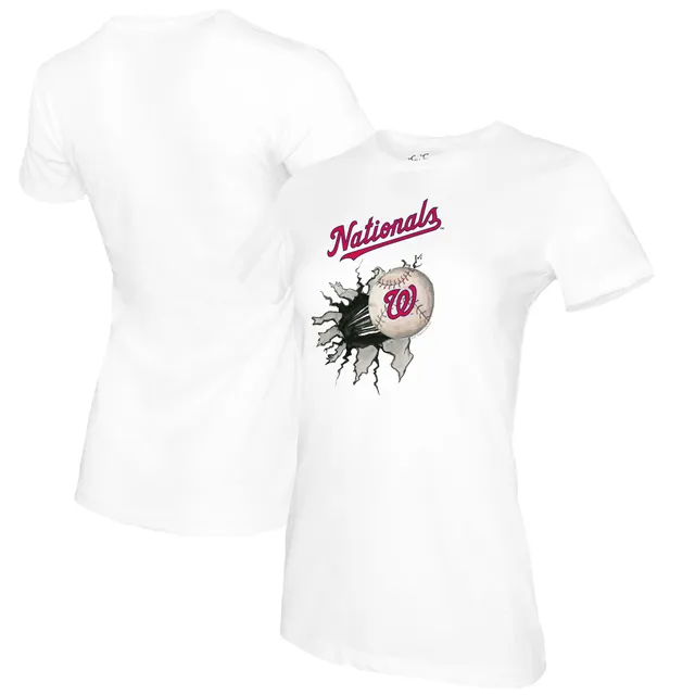 Lids Washington Nationals Tiny Turnip Youth Baseball Tear T-Shirt - White