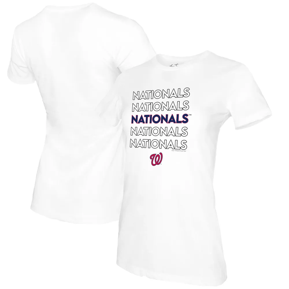 Washington Nationals Fanatics Branded Women's Long Sleeve T-Shirt - White