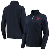 Women's Tennessee Titans Vineyard Vines Navy Shep Shirt Quarter-Zip  Sweatshirt