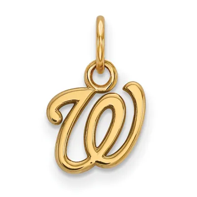 Washington Nationals Women's 10k Yellow Gold Extra Small Pendant