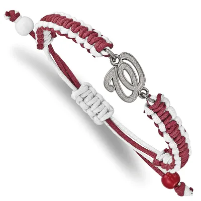 Washington Nationals Women's Stainless Steel Adjustable Cord Bracelet