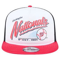 Youth New Era  White Washington Nationals Retro 9FIFTY Snapback Hat