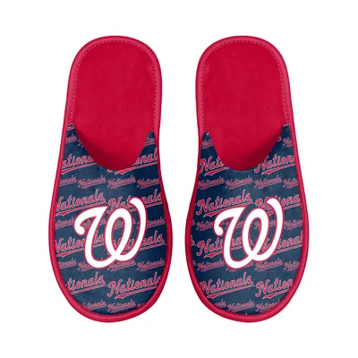 Washington Nationals FOCO Youth Scuff Wordmark Slide Slippers