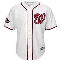 Youth Majestic Juan Soto White Washington Nationals 2019 World Series Champions Home Cool Base Patch Player Jersey