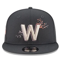 Casquette ajustable 9FIFTY Snapback New Era Graphite Washington Nationals 2022 City Connect pour jeune