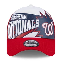 Youth New Era Red Washington Nationals Boom 9FORTY Adjustable Hat