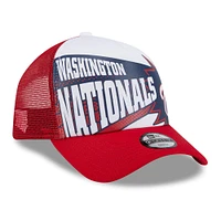 Youth New Era Red Washington Nationals Boom 9FORTY Adjustable Hat