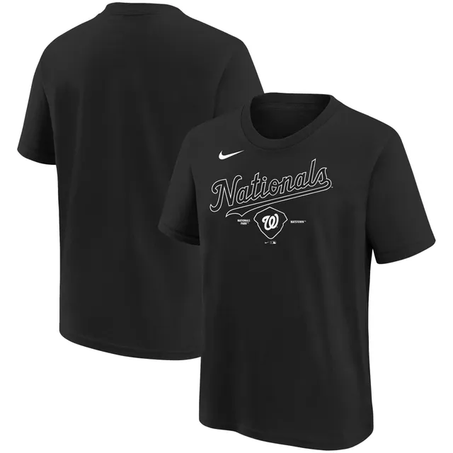 Nike Men's Cream Washington Nationals City Connect Wordmark T-shirt
