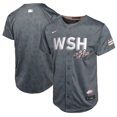 Maillot Nike Charcoal Washington Nationals City Connect Limited pour jeunes