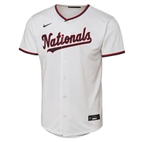 Youth Nike CJ Abrams White Washington Nationals Home Replica Player Jersey