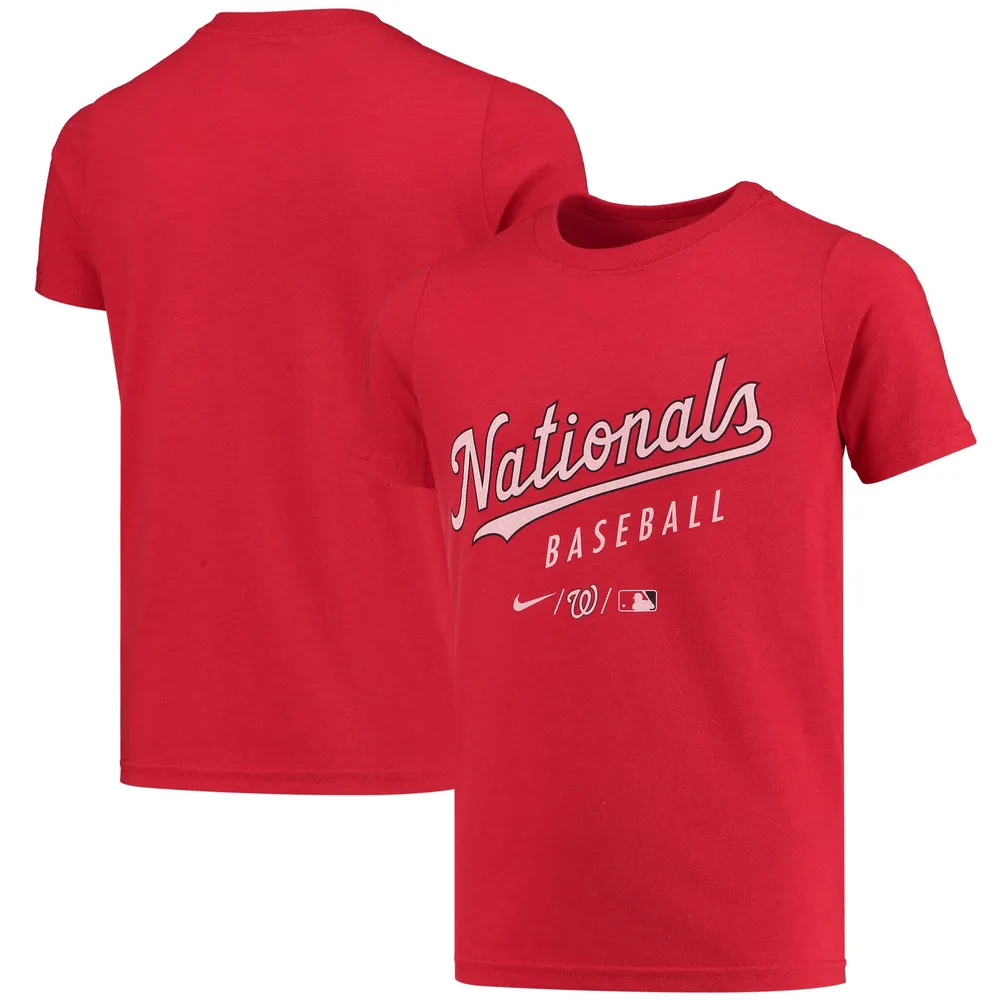 Lids Washington Nationals Nike Youth Early Work Tri-Blend T-Shirt