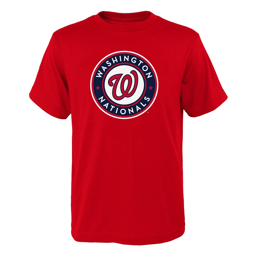 Lids Washington Nationals Youth Logo Primary Team T-Shirt - Red