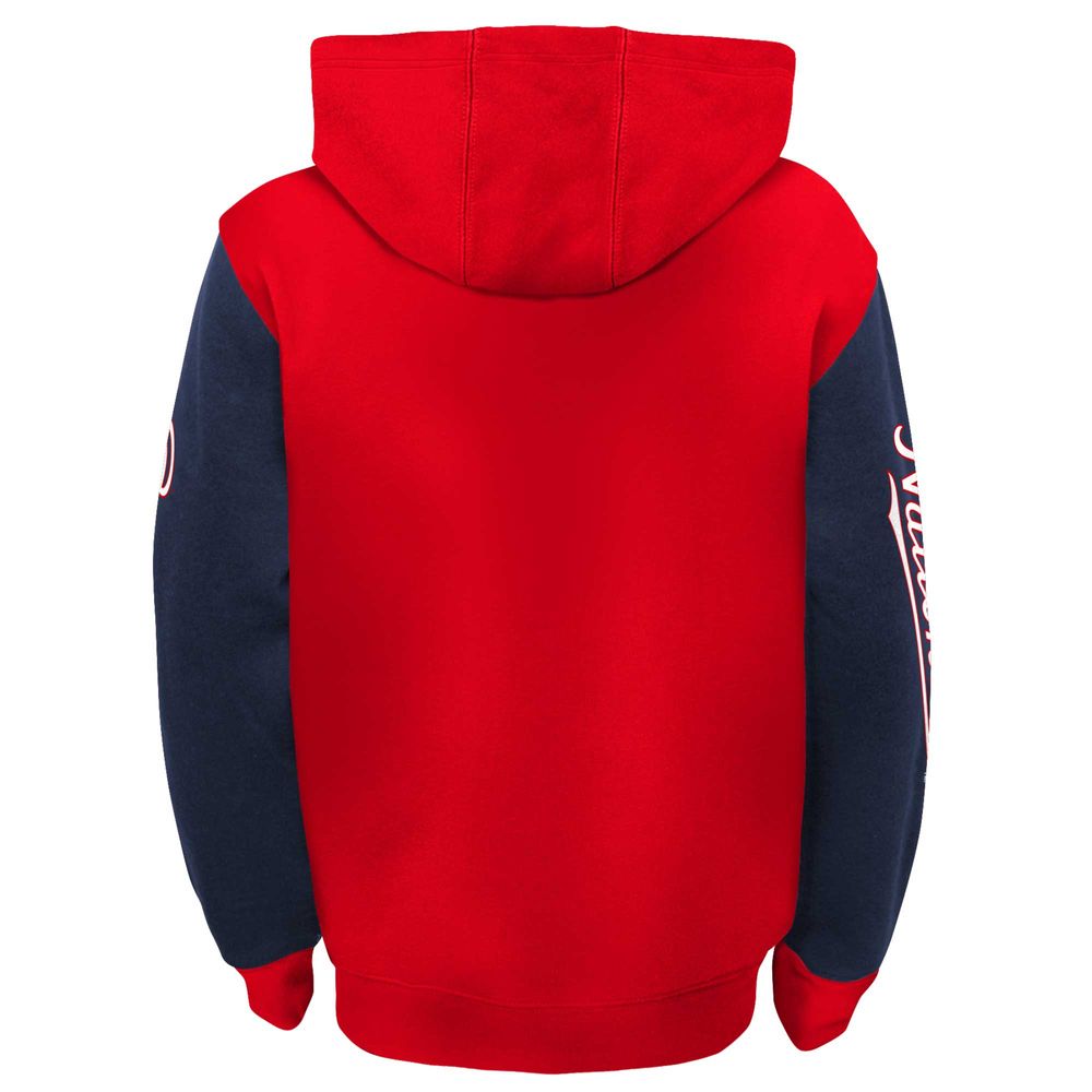 Outerstuff Youth Red Washington Nationals Poster Board Full-Zip Hoodie