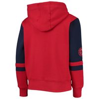 Youth Red Washington Nationals Stadium Color-Block Full-Zip Hoodie