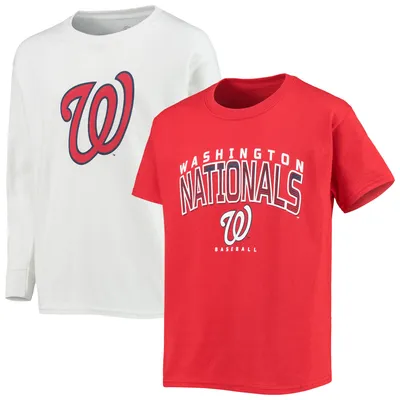 Washington Nationals Team Logo T-Shirt (Medium, Red)