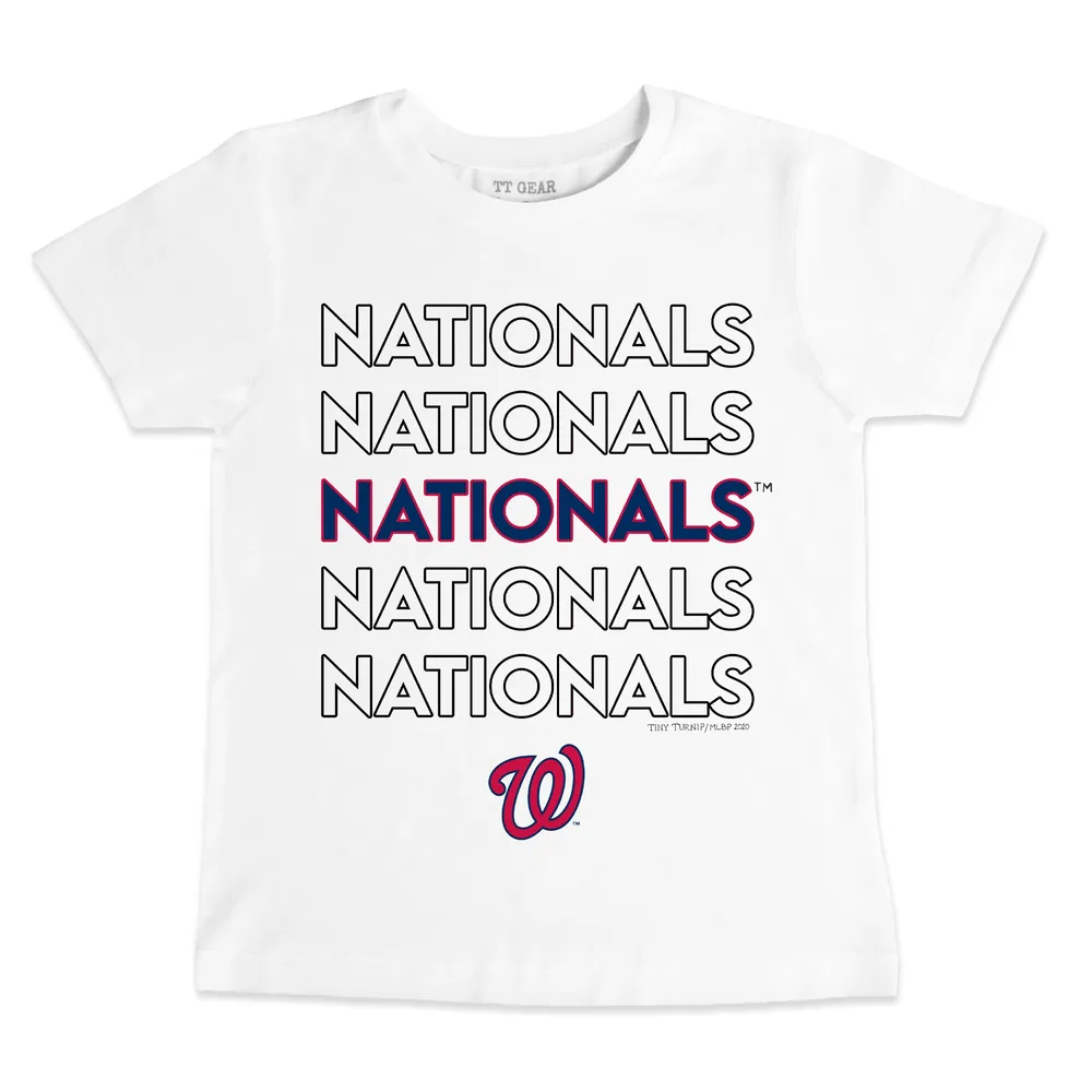 Lids Washington Nationals Tiny Turnip Youth Stacked T-Shirt