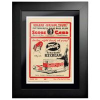 Washington Nationals vs. Pittsburgh Pirates 1925 World Series - 12'' x 16'' Framed Program Cover