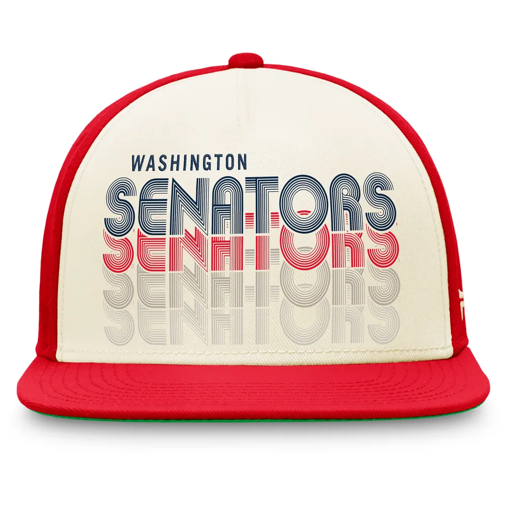 Fanatics Branded Men's Fanatics Branded Cream/Red Washington Senators True  Classic Gradient Snapback Hat